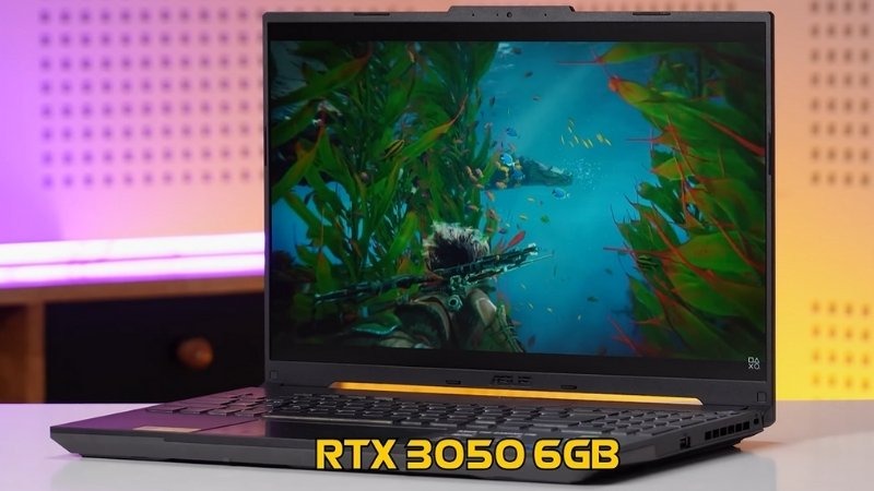  RTX 3050 6GB trên ASUS TUF Gaming F16 FX607VJB-RL151W cho trải nghiệm chơi game khá ổn