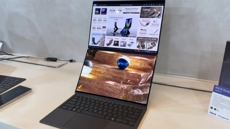 ASUS nâng cấp tản nhiệt 2 quạt cánh dày, khe thoát lớn, giữ hiệu năng 45W ổn định khi tải nặng