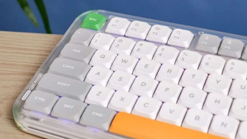 Hệ thống đèn South-facing RGB-LED trên bàn phím cơ Nuphy Kick75 - Low Profile đẹp mắt