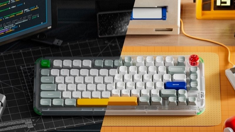 Bàn phím cơ Nuphy Kick75 - Low Profile trang bị pin 4000mAh sử dụng dài ngày