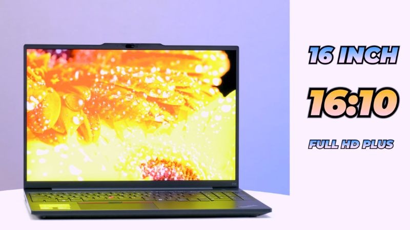 Màn hình 16 inch WUXGA cho không gian làm việc rộng rãi, thoải mái - Lenovo ThinkPad E16 Gen 2 21M5001PVN