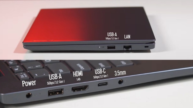 Lenovo V14 G5 IRL 83HD0031VN tích hợp đa dạng cổng kết nối