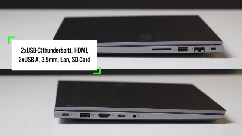 Lenovo ThinkBook 14 G9 IRL 21UY008HVA tích hợp đầy đủ cổng kết nối hiện đại