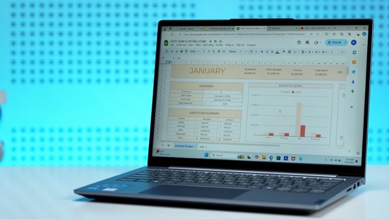 Lenovo ThinkBook 14 G9 IRL 21UY0092VN có không gian lưu trữ rộng rãi, đa nhiệm mượt mà