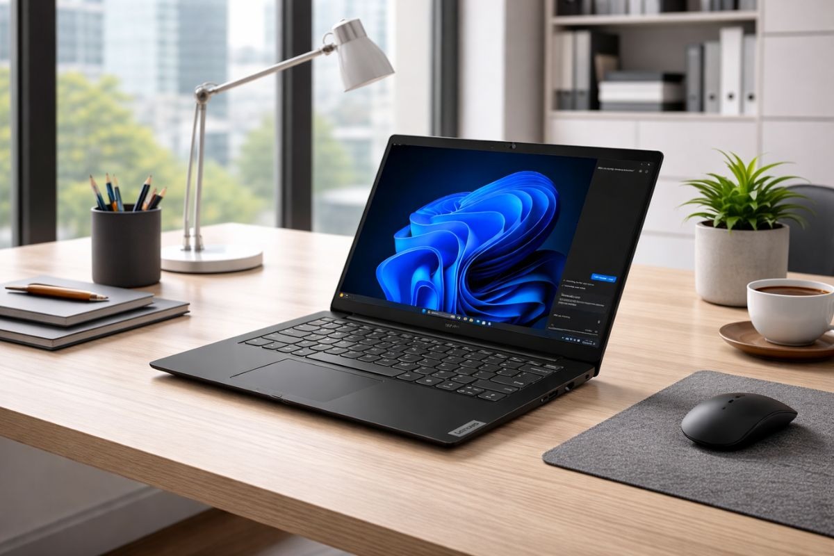 Lenovo V14 G5 IRL 83HD0036VN sử dụng màn hình 16 inch Full HD hiển thị sắc nét
