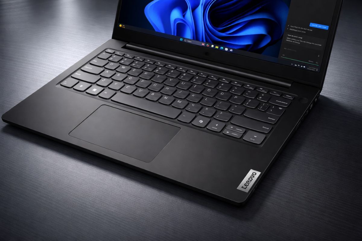 Thiết kế bàn phím và touchpad của Lenovo V14 G5 IRL 83HD0036VN