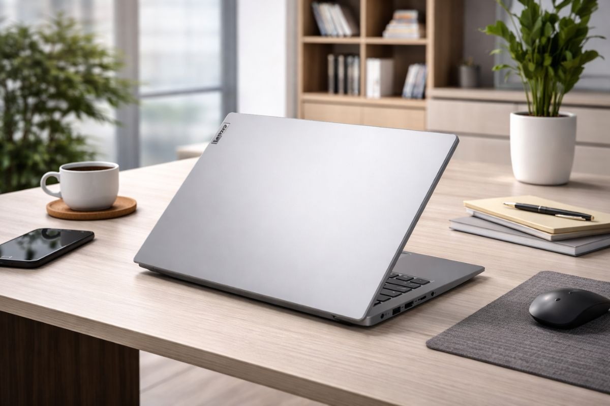 Kiểu dáng thanh lịch của laptop Lenovo V14 G5 IRL 83HD003CVA