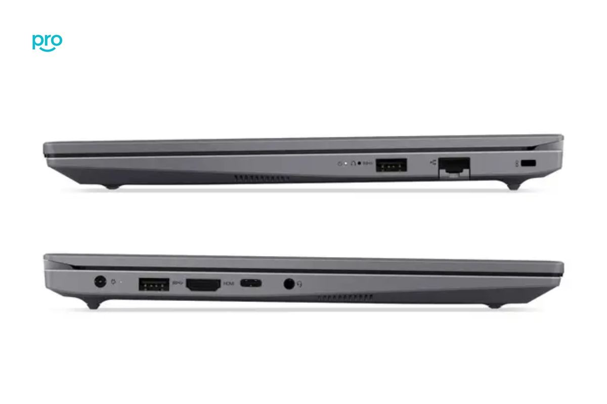 Các cổng kết nối ở 2 bên thân máy Lenovo V14 G5 IRL 83HD003CVA