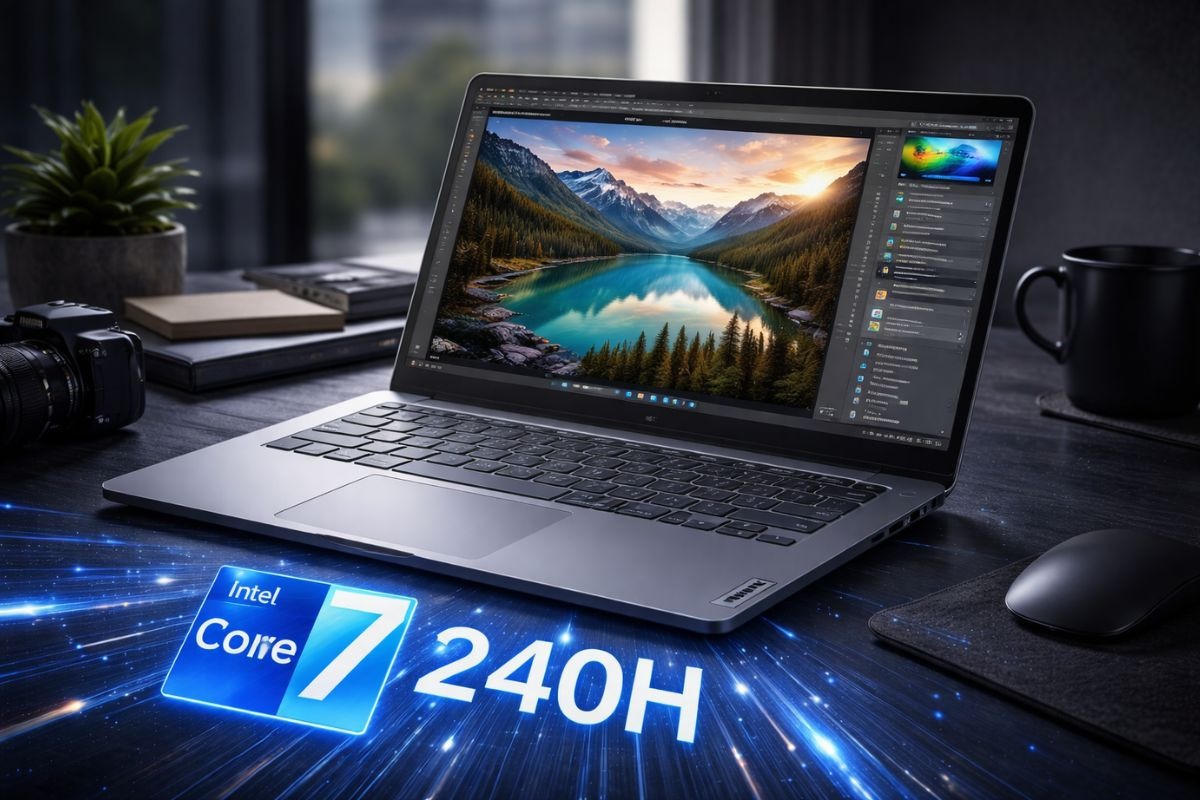 Lenovo V14 G5 IRL 83HD003DVA sử dụng chip Intel Core 7 240H xử lý các tác vụ đồ họa mượt mà