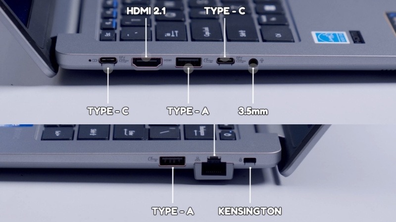 Cổng kết nối trên ASUS ExpertBook P1 P1403CVA-C3U08-50W