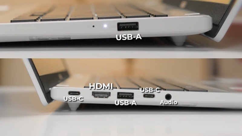 ASUS VivoBook 16 X1607CA-MB980W trang bị đầy đủ cổng kết nối