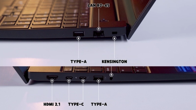 Lenovo ThinkPad E16 Gen 3 22AY003UVN trang bị đầy đủ cổng kết nối