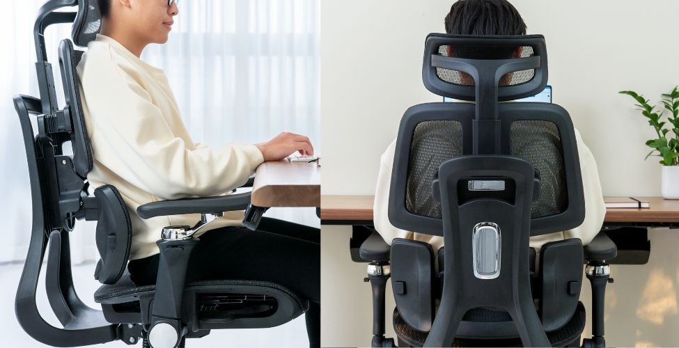 Flow Motion Tracking ghế công thái học Leaf Flow Chair 