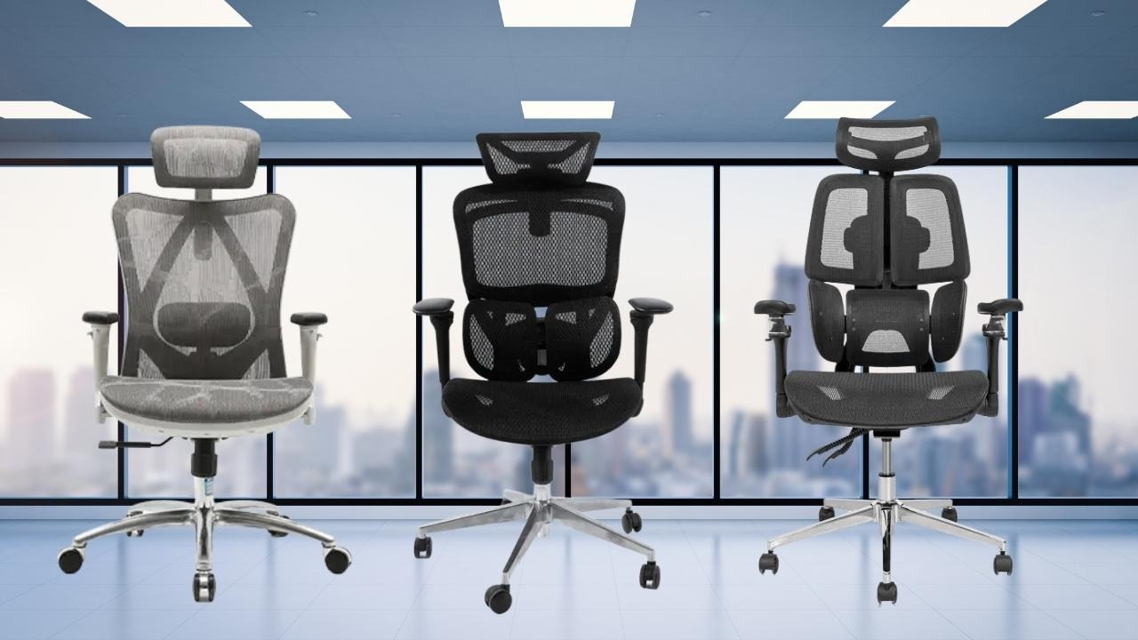 So sánh 3 mẫu ghế công thái học cho dân văn phòng