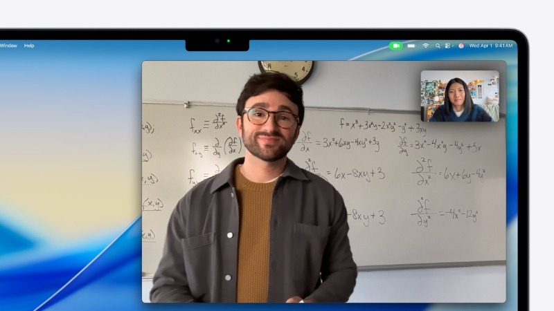 Apple Macbook Air M5 13 inch 2026 MDHH4SA/A tích hợp Camera 12MP tự động căn giữa khung hình