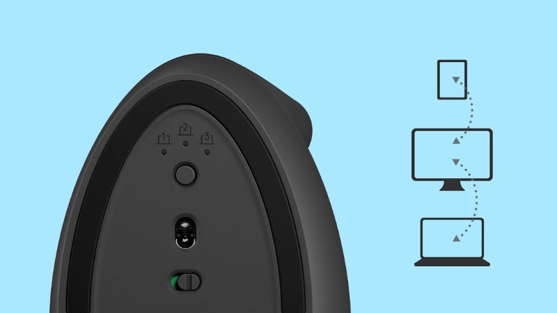 Chuột công thái học Logitech Lift Vertical có khả năng kết nối không dây ổn định đa nền tảng