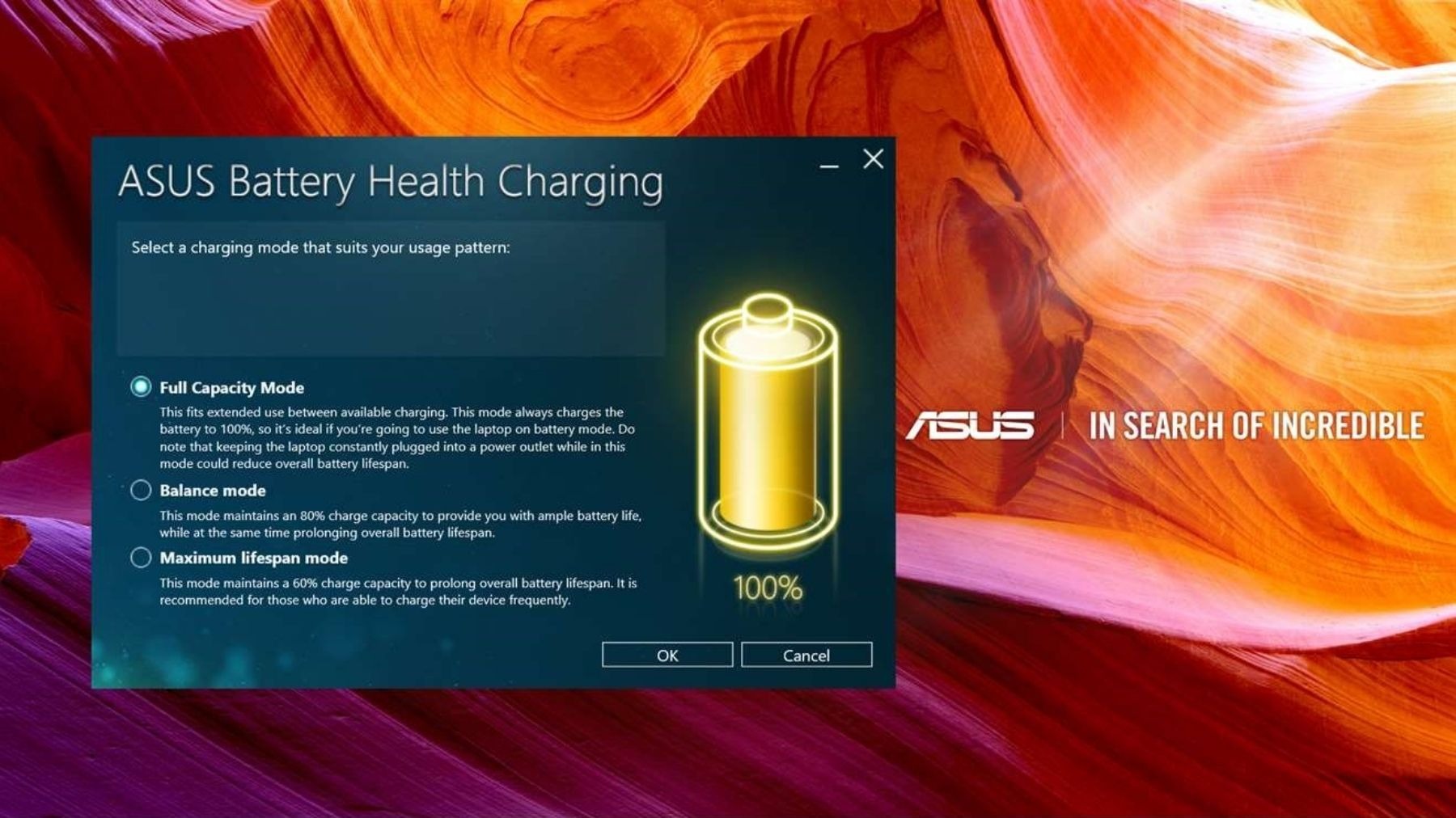ASUS Battery Health Charging và Battery Care Mode là gì