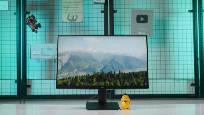 Màn hình LG 24MS570B-B sở hữu thiết kế tinh tế, viền siêu mỏng giúp làm việc tập trung hơn
