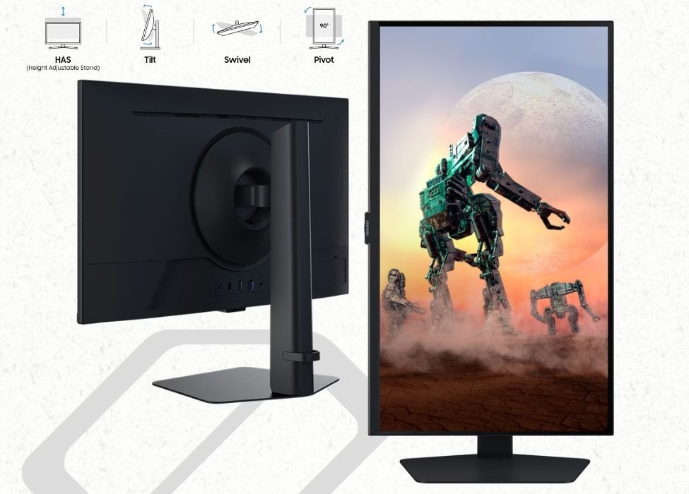 Thiết kế màn hình gaming Samsung Odyssey G5 LS27DG502EEXXV