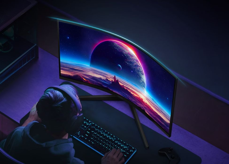Thiết kế màn hình cong gaming Samsung Odyssey G5 LS32CG552EEXXV
