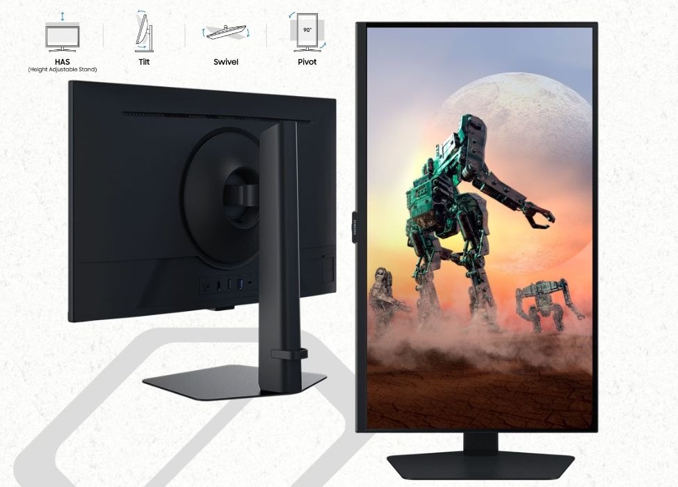 Thiết kế màn hình gaming Samsung Odyssey G5 LS32DG502EEXXV