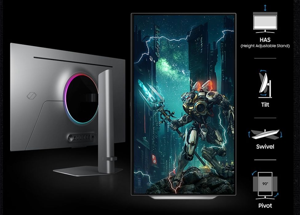 Thiết kế màn hình gaming Samsung Odyssey G8 LS32DG802SEXXV
