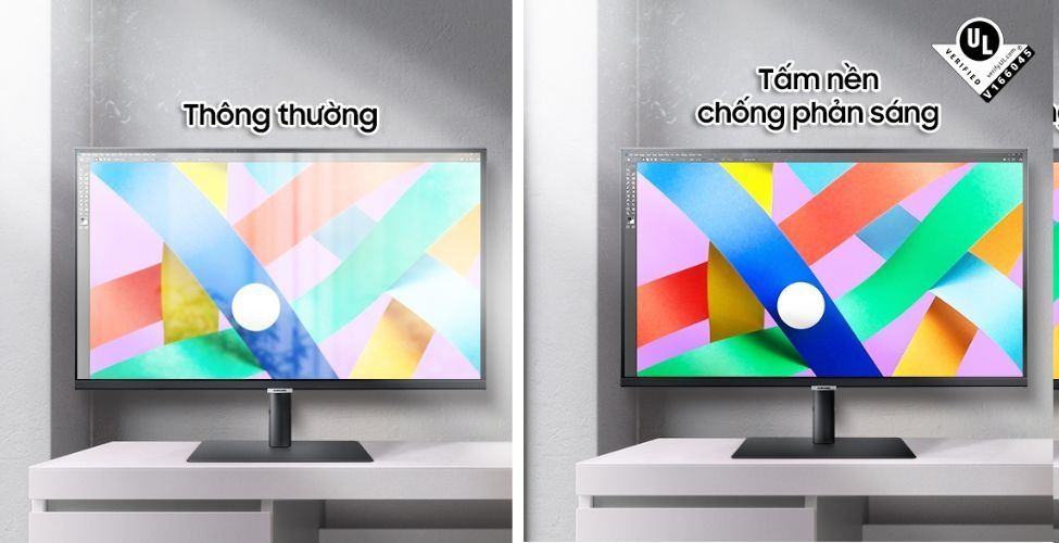 Tấm nền chống phản sáng màn hình đồ họa Samsung ViewFinity LS27B800PXEXXV