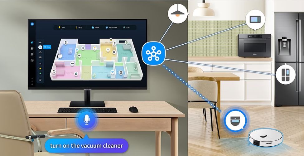 SmartThings màn hình thông minh Samsung M7 LS32FM700UEXXV