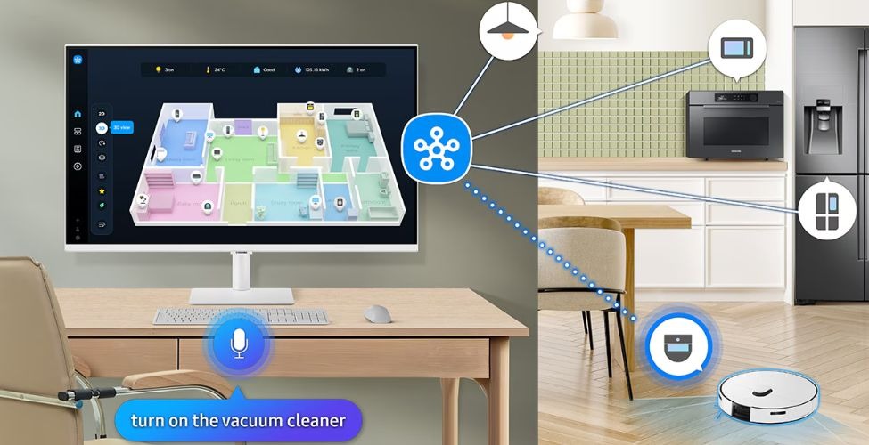 SmartThings màn hình thông minh Samsung M7 LS32FM701UEXXV