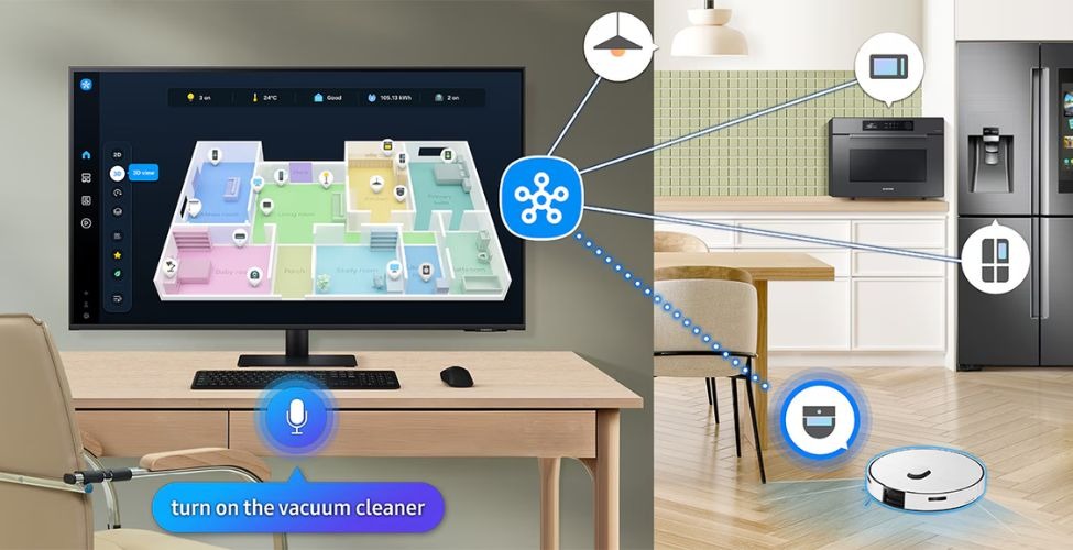 SmartThings màn hình thông minh Samsung M7 LS43FM702UEXXV