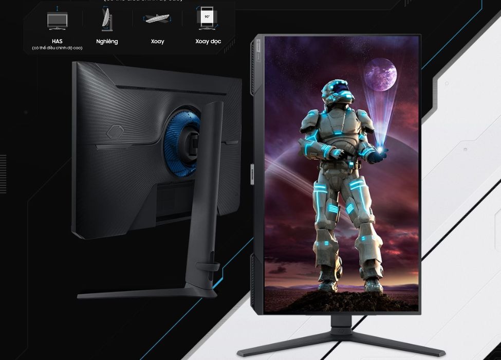 Thiết kế màn hình gaming Samsung Odyssey G4 LS27BG400EEXXV