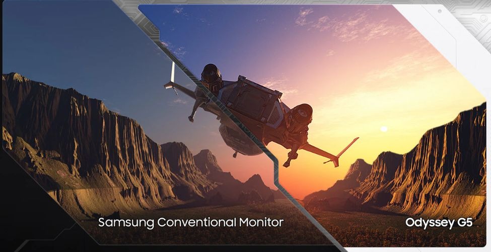 HDR10 màn hình cong gaming Samsung Odyssey G5 LS27CG552EEXXV