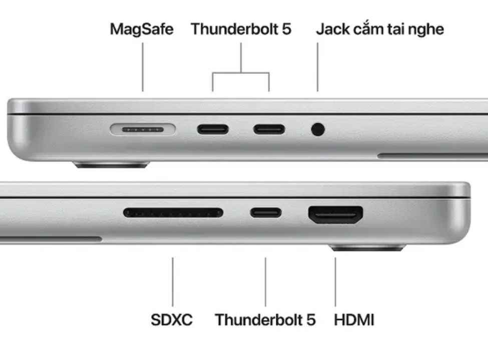 Kết nối Apple Macbook Pro M5 Pro 16 inch 2026 MGE64SA/A 