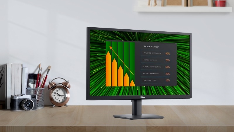 Dell E2423HN trang bị công nghệ ComfortView và Flicker-Free giúp giảm mỏi mắt khi làm việc lâu