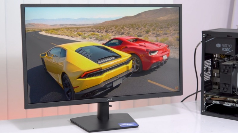 Dell E2723H tương phản 3000:1 cho sắc đen sâu thẳm, độ sáng 300 nits và góc nhìn 178 độ rộng mở