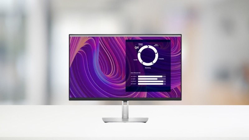 Mẫu màn hình Dell P2723D 27 inch QHD tối giản, viền mỏng, tối ưu không gian làm việc chuyên nghiệp