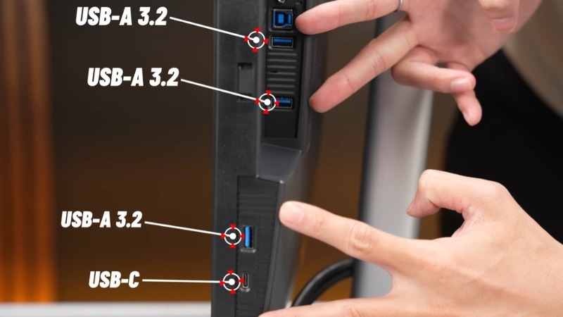 Dell P2725H trang bị sẵn cổng HDMI và DisplayPort giúp kết nối nhanh với mọi thiết bị