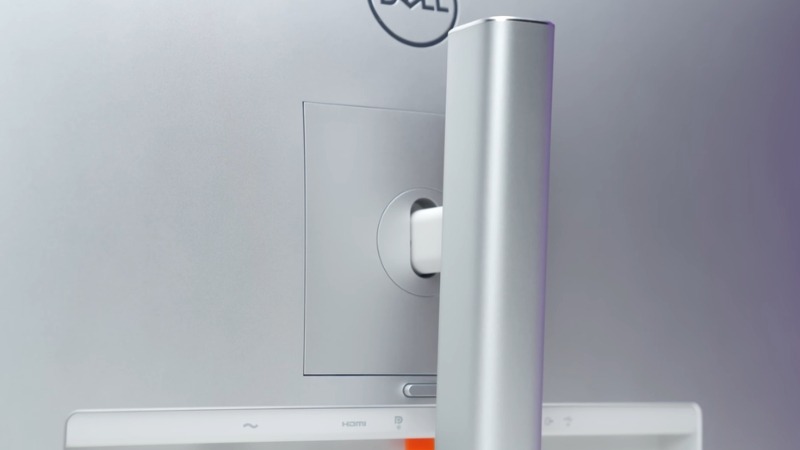 Chân đế Dell UltraSharp U2724D linh hoạt, xoay dọc 90 độ và viền siêu mỏng tạo không gian làm việc liền mạch