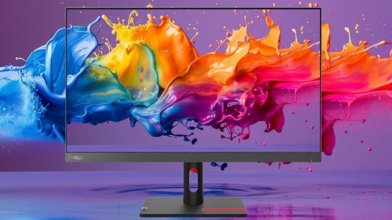 Lenovo ThinkVision S24i-30 có tần số quét 100Hz kết hợp tấm nền IPS Full HD mang lại hình ảnh mượt mà, chuẩn màu