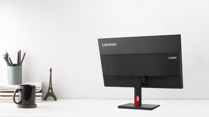 Lenovo ThinkVision S24i-30 tích hợp đủ cổng HDMI, VGA và Audio Out, đáp ứng tốt mọi nhu cầu kết nối