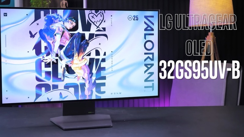 LG UltraGear 32GS95UV-B tái định nghĩa màn hình gaming cao cấp với tấm nền 4K OLED 240Hz đỉnh cao
