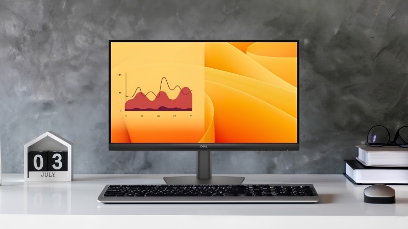 Dell E2225HM có độ phân giải Full HD sắc nét kết hợp tấm nền VA cho độ tương phản vượt trội