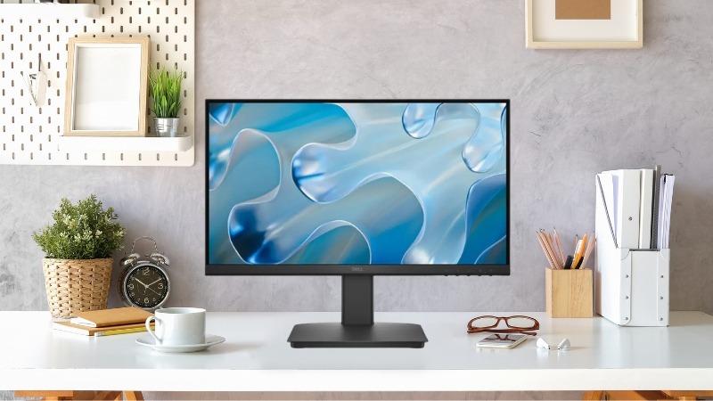 Kiểu dáng Dell SE2225HM đen nhám nhỏ gọn 21.5 inch, chân đế chắc chắn tối ưu diện tích