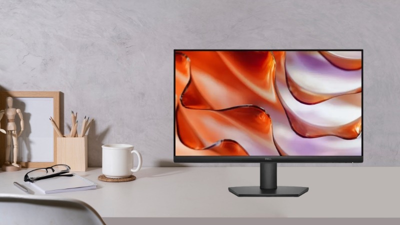 Màn hình Dell SE2425HM viền mỏng 3 cạnh hiện đại, chân đế nhỏ gọn và hỗ trợ ngàm VESA linh hoạt