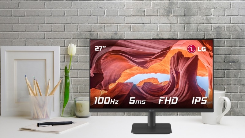 LG 27MS500-B tích hợp tính năng chống nháy, giảm ánh sáng xanh và OnScreen Control tiện lợi