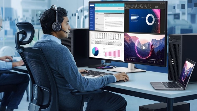 Dell UltraSharp U4323QE là lựa chọn hoàn hảo cho lập trình viên, nhà sáng tạo nội dung và người mê tối giản
