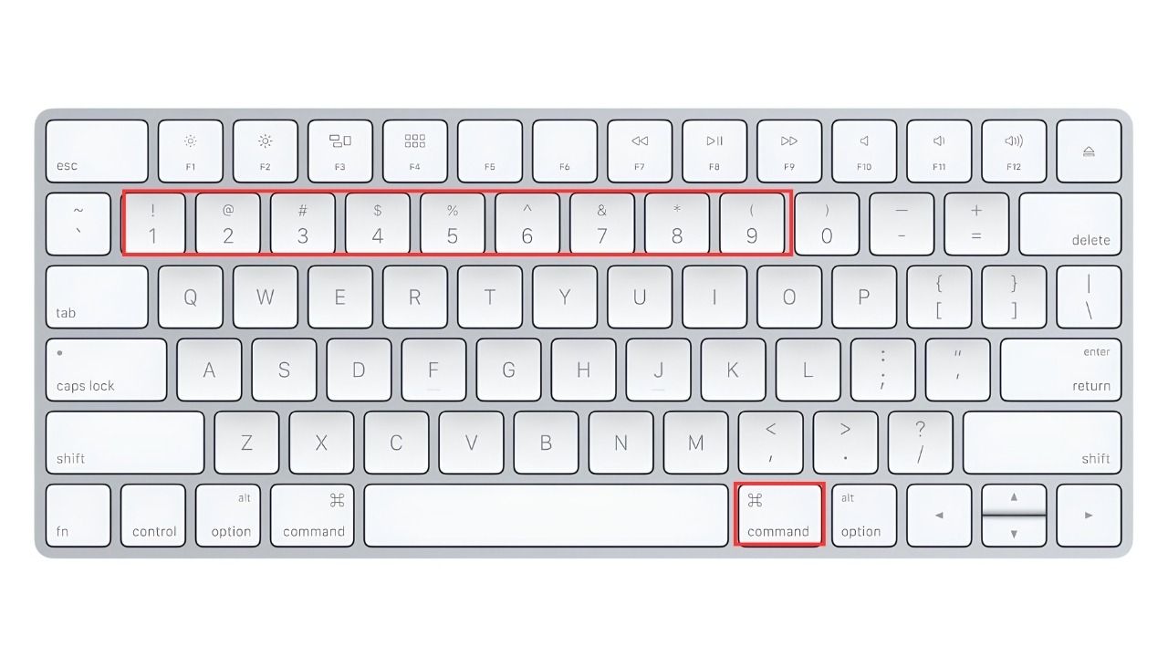 Chuyển nhanh đến tab theo thứ tự dùng Command + số