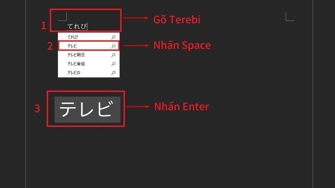 Cách gõ Hiragana