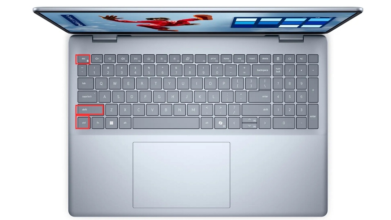 Bàn phím không gõ được ký tự @ # $ ^ & * ( ): Mở Task Manager bằng tổ hợp Ctrl + Shift + Esc