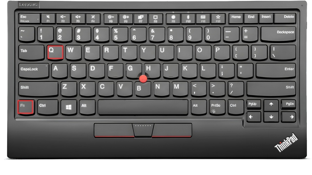 Nhấn tổ hợp phím Fn + Q để bật quạt tản nhiệt cho laptop Lenovo